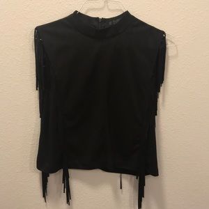 Zara Sleeveless Top with Fringe